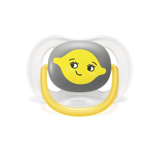 Πιπίλες Ultra Air Happy 6-18m με σχέδιο Λεμόνι