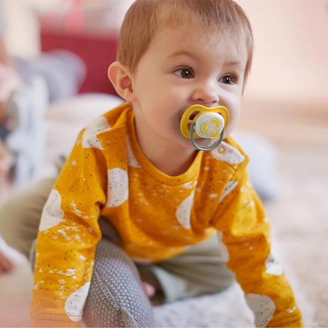 Πιπίλες Ultra Air Happy 6-18m με σχέδιο Λεμόνι