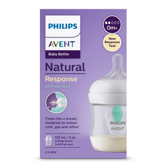 Φιάλη Natural Response με βαλβίδα AirFree 125 ml 0m+
