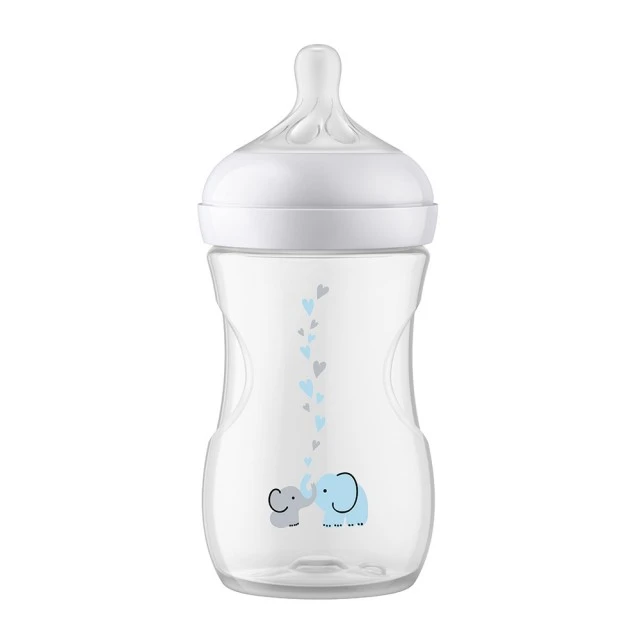 Μπουκάλι Natural Response with AirFree valve 260 ml 1m+ decor Elephants