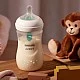Μπουκάλι Natural Response με βαλβίδα AirFree 260 ml 1m+ Αστέρια και ντεκόρ αρκούδας