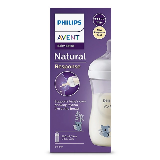 Μπιμπερό Natural Response 260 ml 1m+ σχέδιο Koala