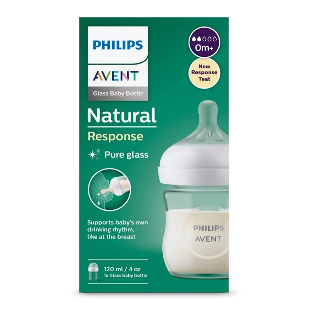 Γυάλινο μπουκάλι Natural Response 120 ml 0m+