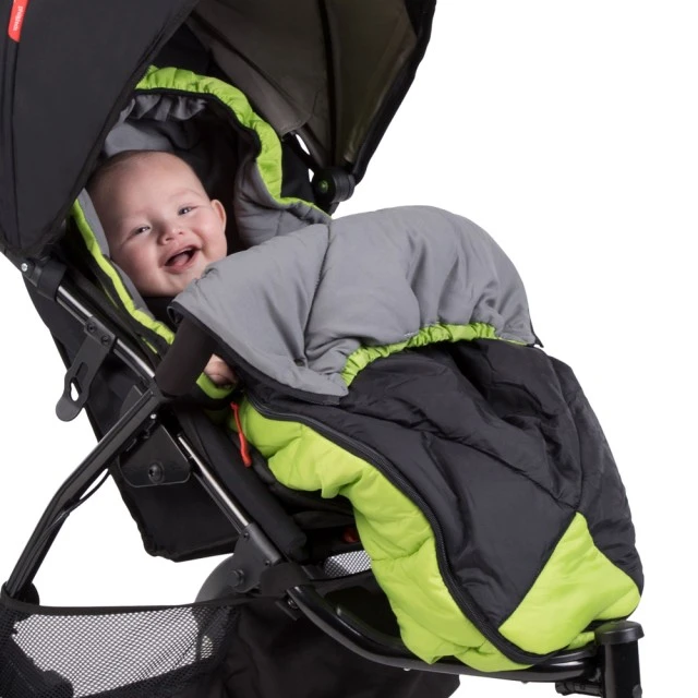 Phil & Teds Snuggle & Snooze Sleeping Bag St. Green + Black