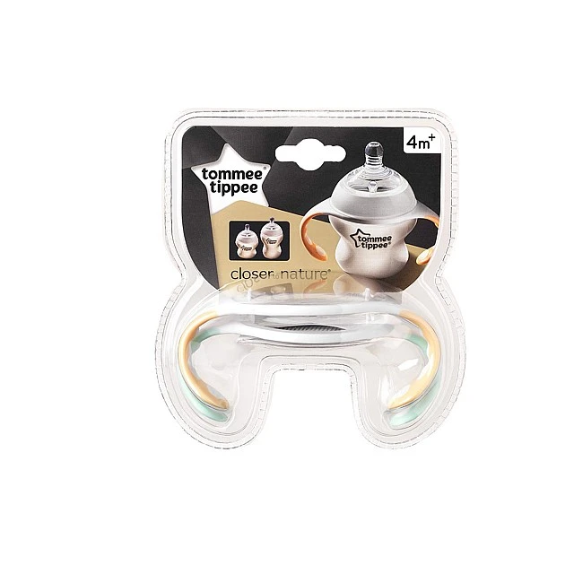 Tommee Tippee Handles για μπουκάλια και φλιτζάνια, 4m+, 2 τεμ/συσκευασία, πράσινο και πορτοκαλί