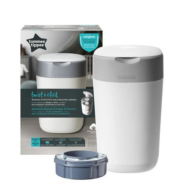 Tommee Tippee δοχείο για πάνες Twist&Click – λευκό