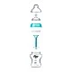 Tommee Tippee Feeding μπιμπερό Advanced Anti-Colic 3m+, 340 ml