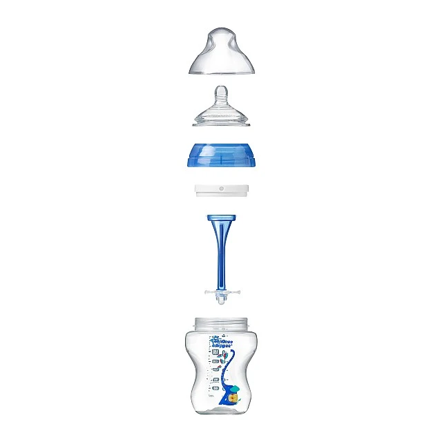 Tommee Tippee μπιμπερό Advanced Anti-Colic 3μ+, 340 ml, μπλε με σχέδιο
