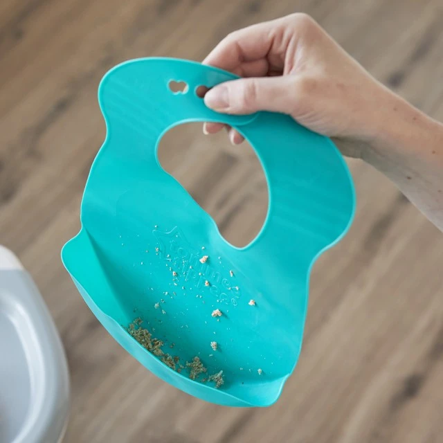 Tommee Tippee υφασμάτινη ποδιά-ρολό 6μ+, τιρκουάζ
