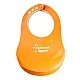 Μαλακή σαλιάρα COMFI BIB 6m+, πορτοκαλί