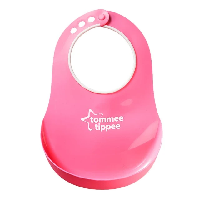 Μαλακή σαλιάρα COMFI BIB 6m+, ροζ