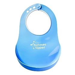 Μαλακή σαλιάρα COMFI BIB 6m+, μπλε