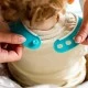 Μαλακή σαλιάρα COMFI BIB 6m+, μπλε