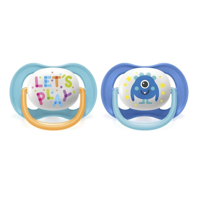 Залъгалки Ultra Air Happy 6-18м, 2 бр, микс, с декорация