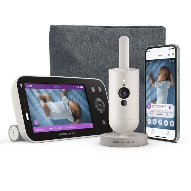Ψηφιακή βιντεοενδοεπικοινωνία Philips Avent Premium Connected SCD971/26 με τεχνολογία Sense IQ και σύνδεση στο διαδίκτυο