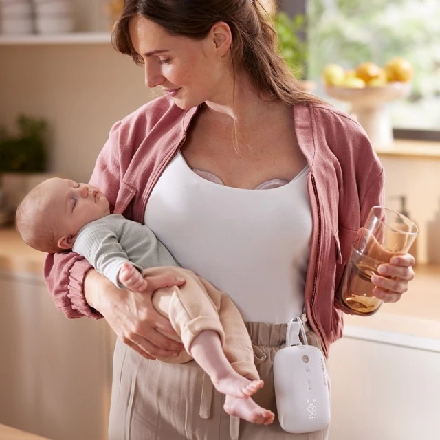 Διπλό ηλεκτρικό θήλαστρο Philips AVENT Hands-free SCF532/11, που χωράει διακριτικά σε σουτιέν και τροφοδοτείται από επαναφορτιζόμενη μπαταρία