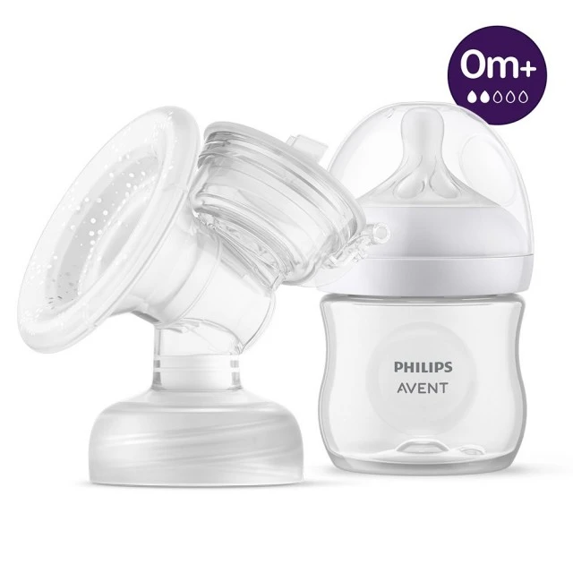 Μονή ηλεκτρική αντλία Natural Motion Philips AVENT SCF395/31 Advanced με 1 τεμ. Μπουκάλι πολυπροπυλενίου 125 ml με θηλή Natural Response 0m+, 5 τεμ. σακουλάκια μητρικού γάλακτος και 4 τεμ. υλικό παραγεμίσματος