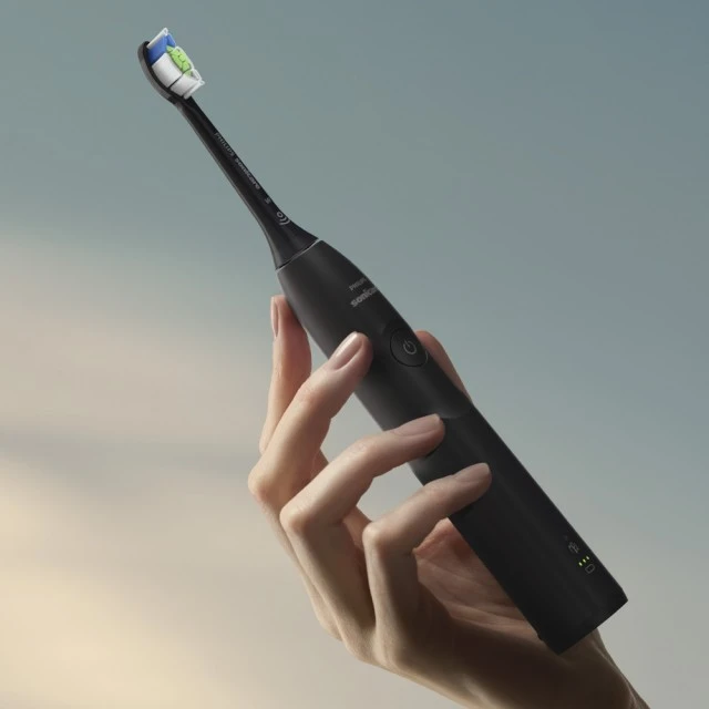 Επαναφορτιζόμενη οδοντόβουρτσα Philips Sonicare HX7101/02 σειρά 5300 με ηχητική τεχνολογία Next-Generation, 1 режим βουρτσίσματος, 2 εντάσεις, αισθητήρας πίεσης, κεφαλή W2 Optimal White, θήκη ταξιδιού