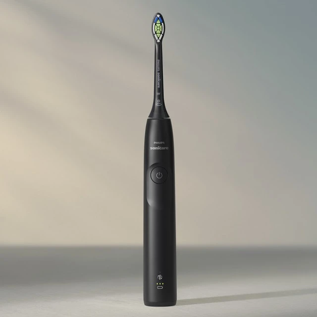 Επαναφορτιζόμενη οδοντόβουρτσα Philips Sonicare HX7101/02 σειρά 5300 με ηχητική τεχνολογία Next-Generation, 1 режим βουρτσίσματος, 2 εντάσεις, αισθητήρας πίεσης, κεφαλή W2 Optimal White, θήκη ταξιδιού