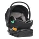Κάθισμα αυτοκινήτου Mountain Buggy Protect i-Size, με αφαιρούμενο μαξιλαράκι νεογέννητου, επεκτεινόμενη πλάτη, για παιδιά ύψους 40-87 cm, προστασία UPF50+, μαύρο-γκρι + βάση IsoFix