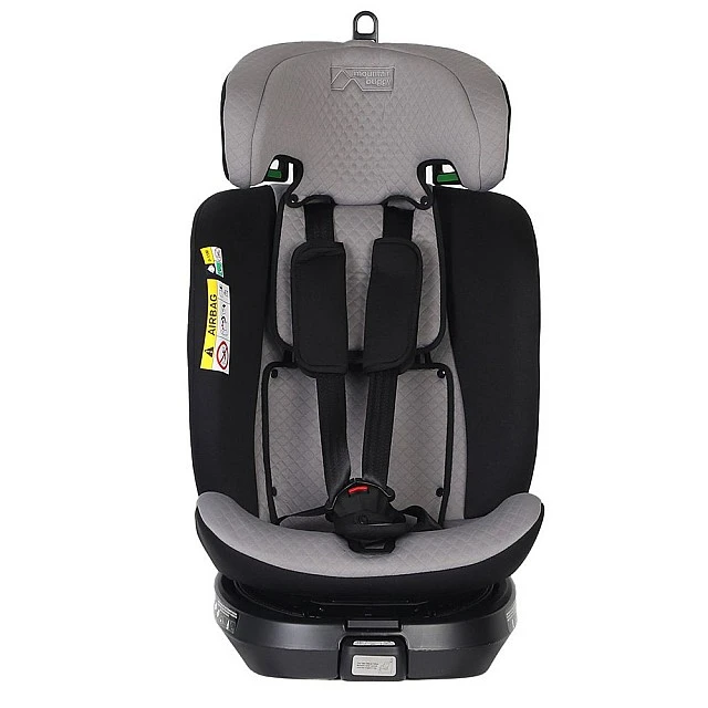 Παιδικό κάθισμα αυτοκινήτου Mountain Buggy Safe Rotate i-Size, με αφαιρούμενο μαξιλαράκι νεογέννητου, επεκτεινόμενη πλάτη, για παιδιά ύψους 40-150 cm, μαύρο-γκρι + βάση IsoFix