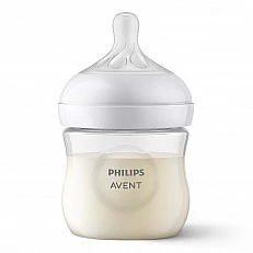 Βρεφικό σετ Philips AVENT SCD837/10 με μπιμπερό Natural Response 125 ml με θηλή χωρίς διαρροές Flow 2, 0m+ και πιπίλα Ultra Air 0-6m