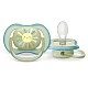 Βρεφικό σετ Philips AVENT SCD837/10 με μπιμπερό Natural Response 125 ml με θηλή χωρίς διαρροές Flow 2, 0m+ και πιπίλα Ultra Air 0-6m