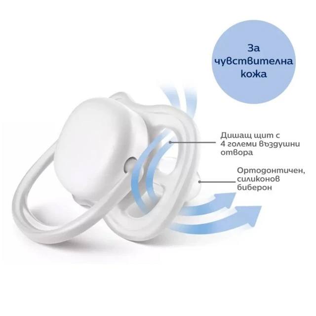Βρεφικό σετ Philips AVENT SCD837/10 με μπιμπερό Natural Response 125 ml με θηλή χωρίς διαρροές Flow 2, 0m+ και πιπίλα Ultra Air 0-6m