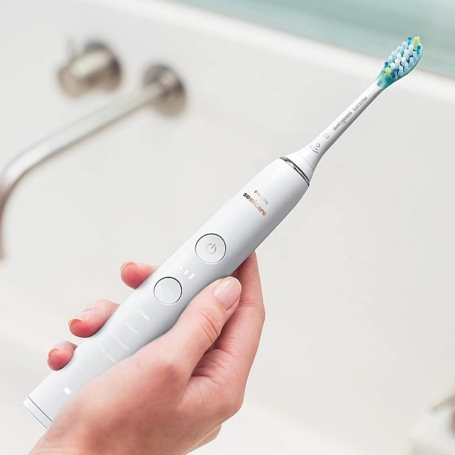 Σετ στοματικό ντους Philips Sonicare Power Flosser 3000 Interdontal and Sonic ηλεκτρική οδοντόβουρτσα Diamond Clean series 9000, Philips Sonicare HX3886/41