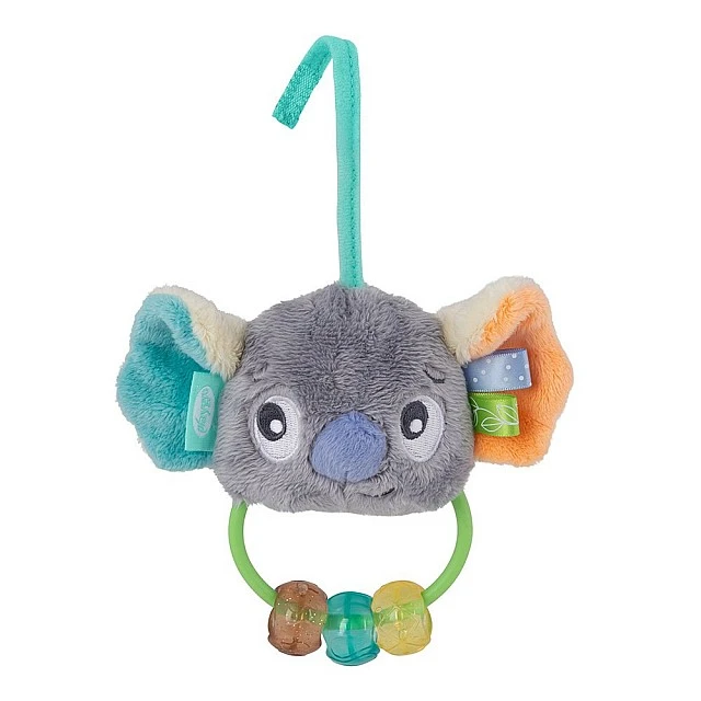 Ενεργή γυμναστική με ξύλινη καμάρα Playgro Fauna Friends, με τρία αφαιρούμενα παιχνίδια και ένα στρογγυλό χαλί με επένδυση, 0m+