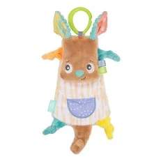 Μαλακό λούτρινο πανάκι αγκαλιάς Καγκουρό Playgro Fauna Friends, με κλιπ για κρέμασμα στο καρότσι