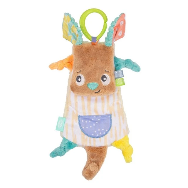 Μαλακό λούτρινο πανάκι αγκαλιάς Καγκουρό Playgro Fauna Friends, με κλιπ για κρέμασμα στο καρότσι