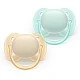 Σετ 2 ορθοδοντικών πιπίλων σιλικόνης Philips AVENT Ultra Soft SCF091/40, σε κουτί αποστείρωσης, φυτικής προέλευσης
