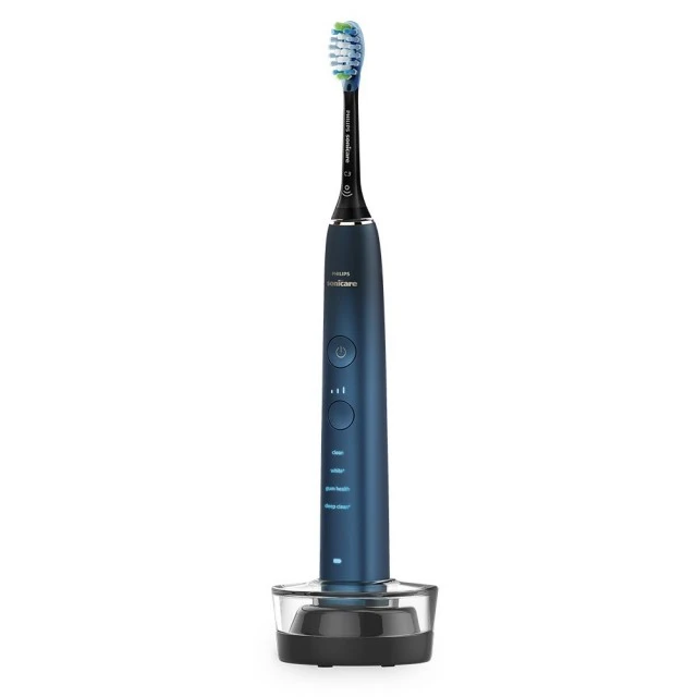 Ηλεκτρική βούρτσα Sonic Philips Sonicare DiamondClean 9000 HX9911/88, με κεφαλή C3 Premium, 4 λειτουργίες, 3 εντάσεις, θήκη ταξιδιού, Bluetooth
