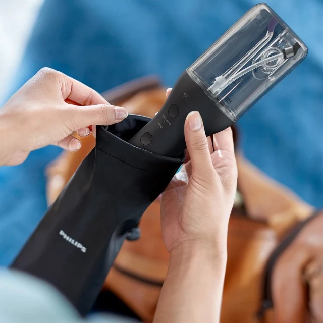 Οδοντιατρικό ντους Philips Sonicare Cordless Power Flosser 3000 HX3826/33, με 2 ακροφύσια και θήκη αποθήκευσης