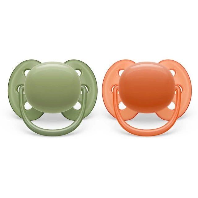 Σετ των 2 ορθοδοντικές πιπίλες Philips AVENT SCF093/01 Ultra Soft 18m+, σε κουτί αποστείρωσης