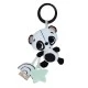 Μαλακό Baby Rattle Panda από τη συλλογή Black&White Décor, με κλιπ για κρέμασμα σε καρότσι, 0m+