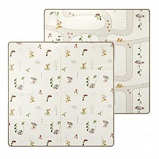 Πτυσσόμενο χαλάκι παιχνιδιού Tiny Love Boho Chic XL, μέγεθος 150x150 cm, πάχος 1 cm, σχεδιασμός διπλής όψης, αδιάβροχη επιφάνεια, συμπαγές πτυσσόμενο