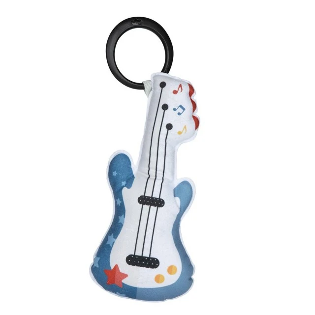 Συλλογή Tiny Rockers Soft Textile Μουσική Παιχνίδι Κιθάρα με καρότσι Κλιπ Music Box με 5 Ροκ εν Ρολ μελωδίες 0m+
