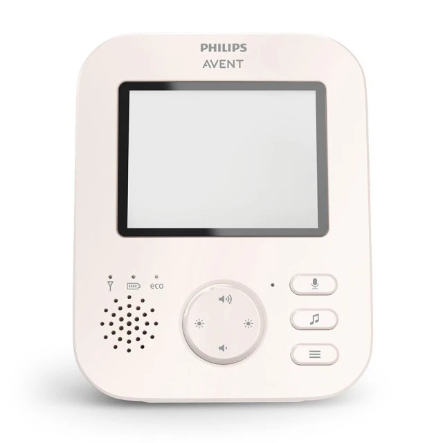 Ψηφιακή βιντεοενδοεπικοινωνία Philips AVENT Advanced SCD881/26 με έγχρωμη οθόνη 2.8, 2 x Zoom, νυχτερινή όραση, διπλή ομιλία, 6 απαλά νανουρίσματα, Coral/Cream