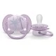 Σετ των 2 ορθοδοντικές πιπίλες Philips AVENT SCF091/09 Ultra Soft 0-6m, με διακοσμητικά ελέφαντα και παλάμης, σε κουτί αποστείρωσης