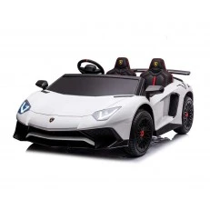Αυτοκίνητο με μπαταρία με άδεια χρήσης Lamborghini Aventador SVJ White