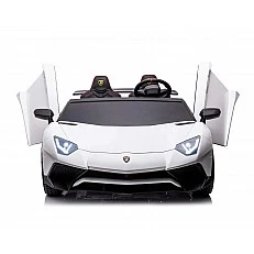 Αυτοκίνητο με μπαταρία με άδεια χρήσης Lamborghini Aventador SVJ White