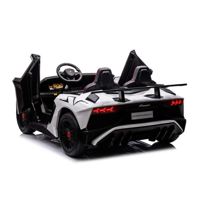 Αυτοκίνητο με μπαταρία με άδεια χρήσης Lamborghini Aventador SVJ White
