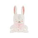 Βρεφική κουβέρτα με κέντημα 3D Rabbits in Love