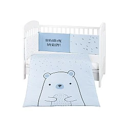Βρεφικό σετ ύπνου 2 τμημάτων EU style 60/120 Bear with me Blue