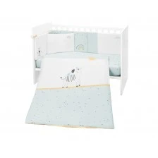 Σετ βρεφικών κλινοσκεπασμάτων 6 τεμ. 70/140 Stripy Friends