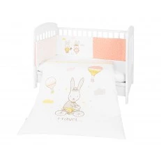 Βρεφικό σετ κρεβατιού 2 τεμαχίων EU style 70/140 Rabbits in Love