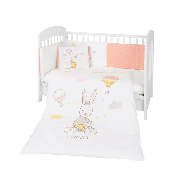 Βρεφικό σετ κρεβατιού 6 τεμαχίων 70/140 Rabbits in Love