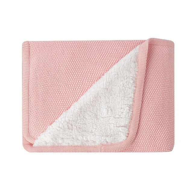 Πλεκτή κουβέρτα Dream Big Pink Sherpa